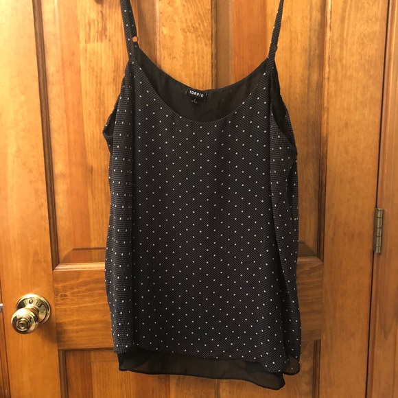 torrid Tops - Torrid, black dots and stars, size 2 cami
